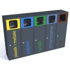 Waste segregation station Esterno 5 x 40 L