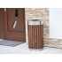 Woodmet street waste bin with a capacity of 80 L