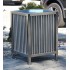 Metalpipe street bin with a capacity of 60 L