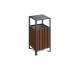 Conifer Street Bin with Canopy with a capacity of 60 L