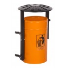 Street waste bin with ashtray Paweł 35L