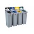 Slim Jim Waste Sorting Station 4 x 87 L