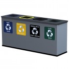 Waste container EKO STATION MINI 4 x 12 L