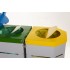 Set of Metalic waste segregation containers 4 x 80L