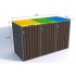 Housing for waste containers with a capacity of 3 x 240 L