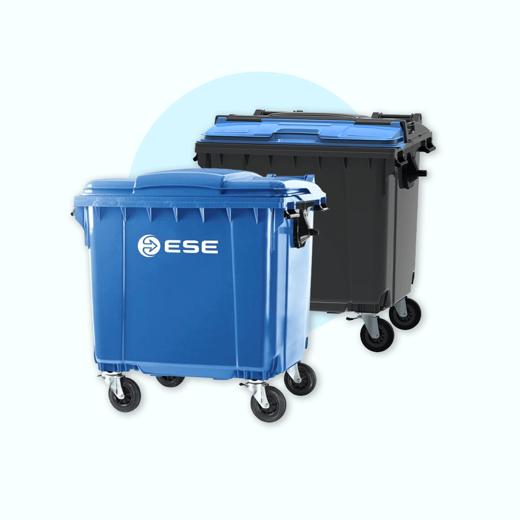 Waste bins 1100L, trash bins 1100L, containers 1100L, trash cans 1100L.