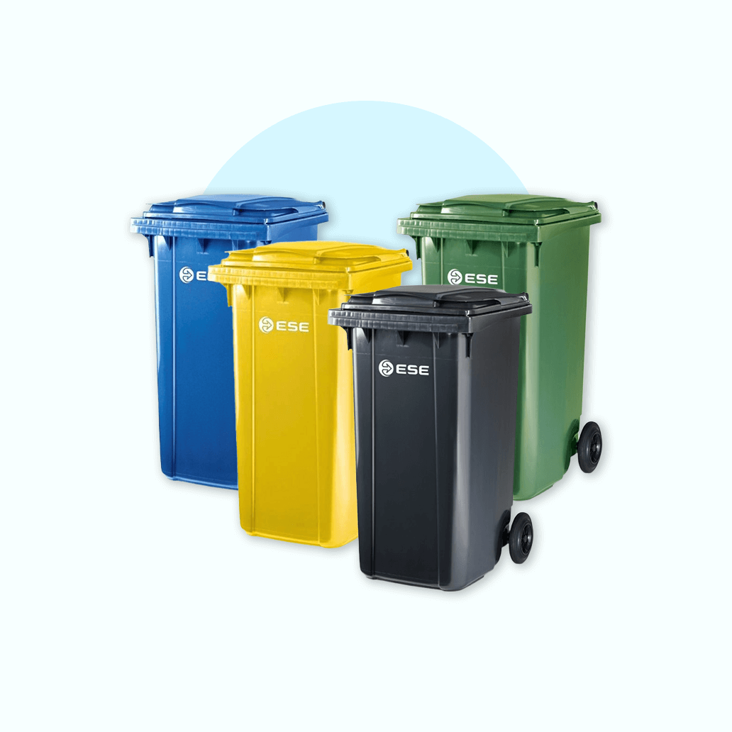 Plastic waste bins 240L, 240L trash bins.