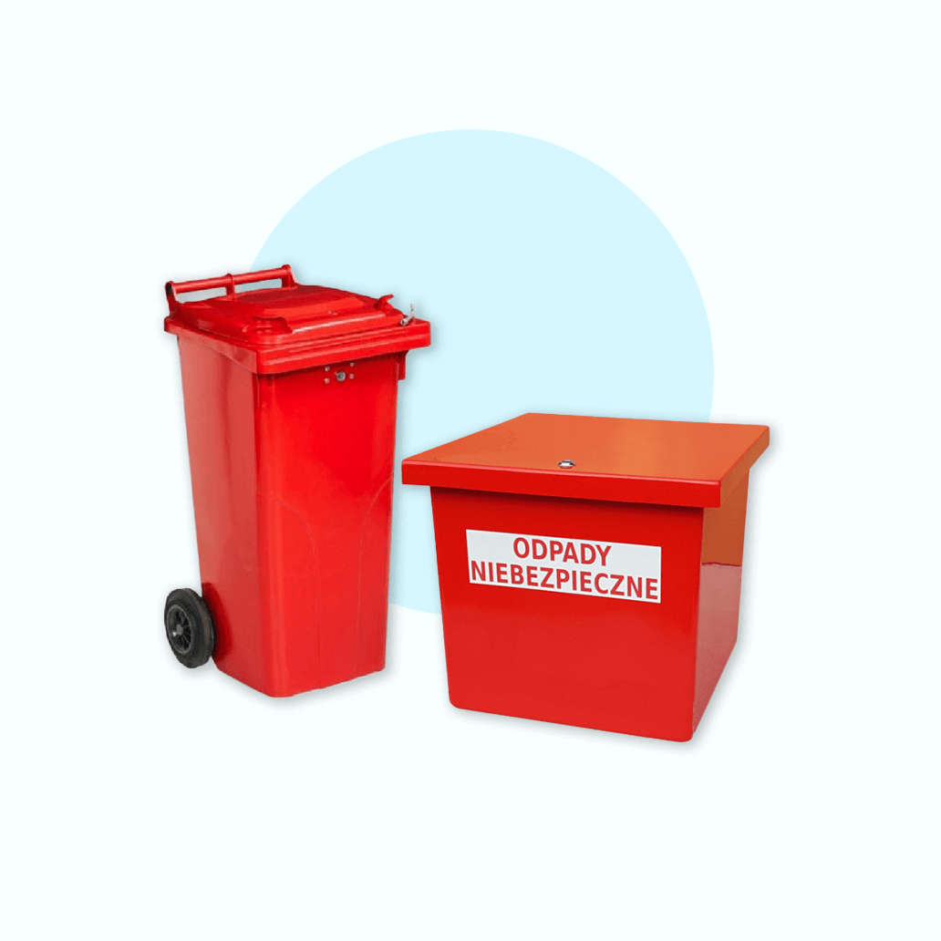 Containers for hazardous waste, containers for hazardous waste.