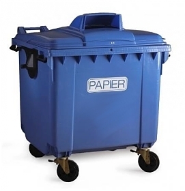 1100 L paper recycling container