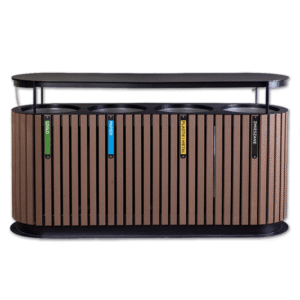 Recycling bin, 4-compartment Bonsai, 4 × 60 L