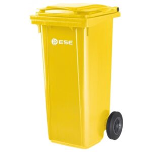 Waste container 120 L, yellow
