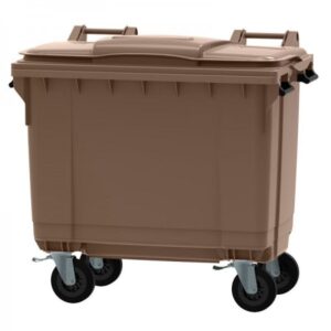 660 L brown waste container