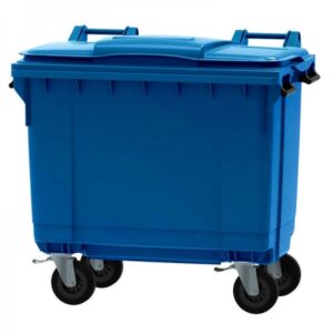 660 L waste container, sea blue
