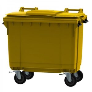 660 L yellow waste container