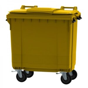 Waste container 770 L, yellow