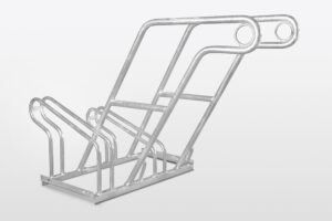 Bike rack Ohio Top with frame supports for the frame, single-sided