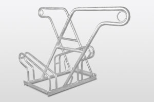 Bike rack Ohio Top with frame supports, double-sided